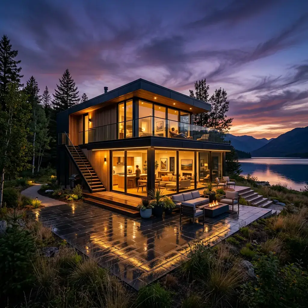 Spacious two-story prefab home by Bongshai Housing