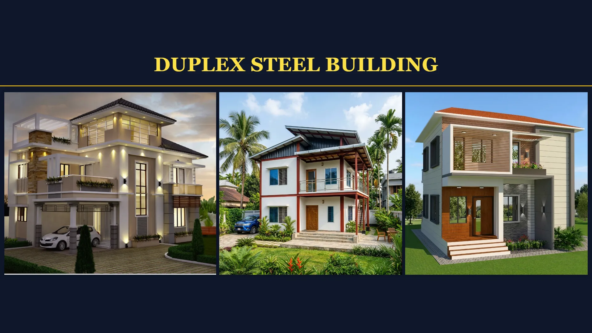 Premium Duplex Steel Buildings - elegant multi-family living by Bongshai Housing
