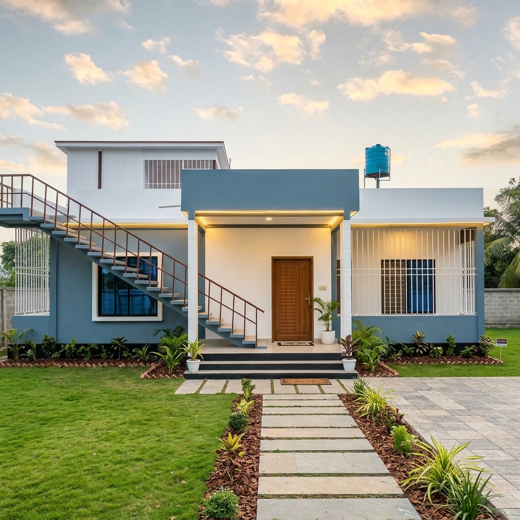 Completed residential steel building in Bodorgonj, Rangpur