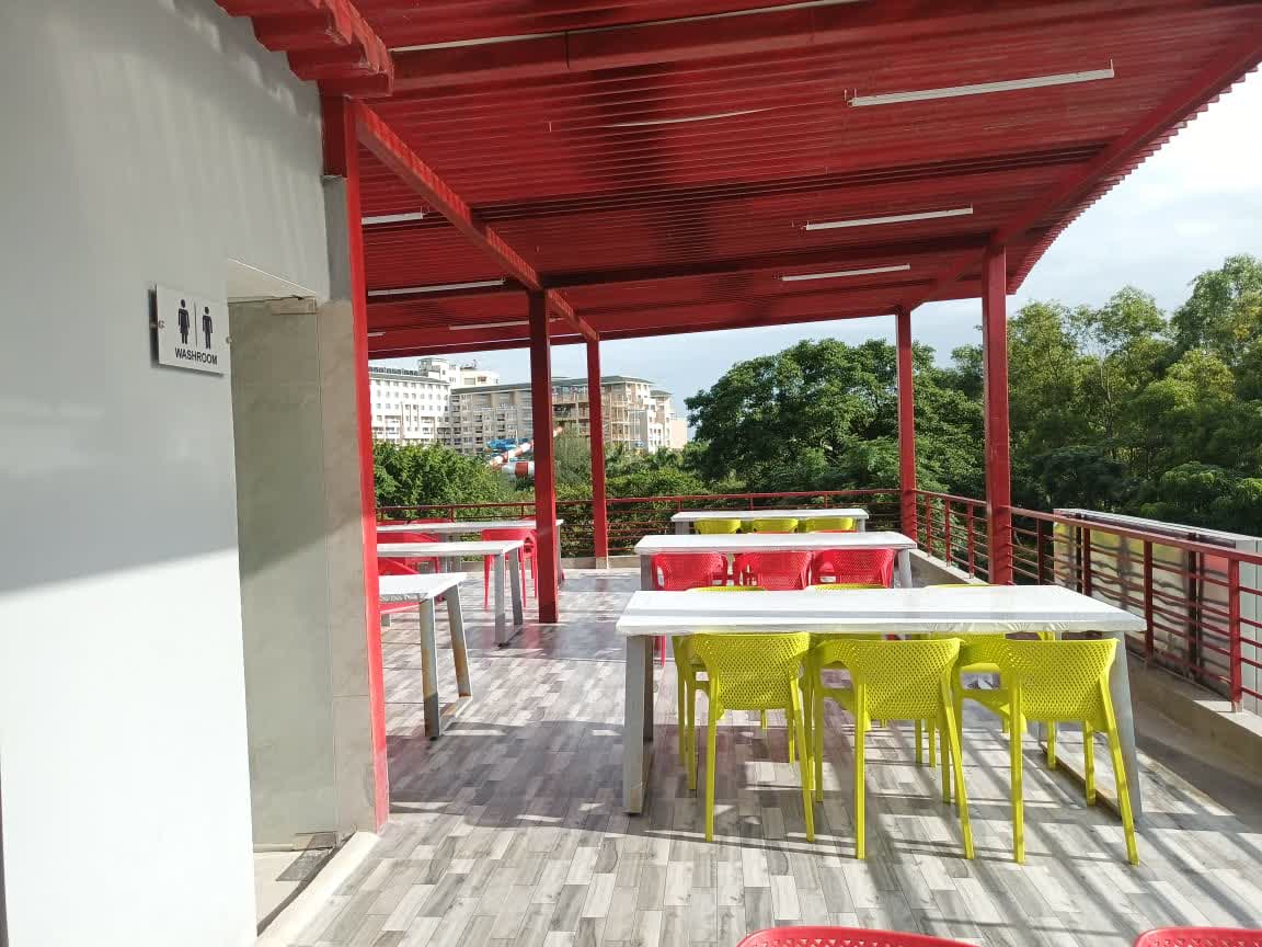 Pre-engineered building structure at The Wave Resort comprehensive leisure complex