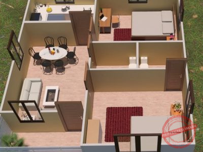 2 bedroom 3D